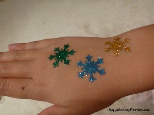 Glitter Tattoos Snowflakes