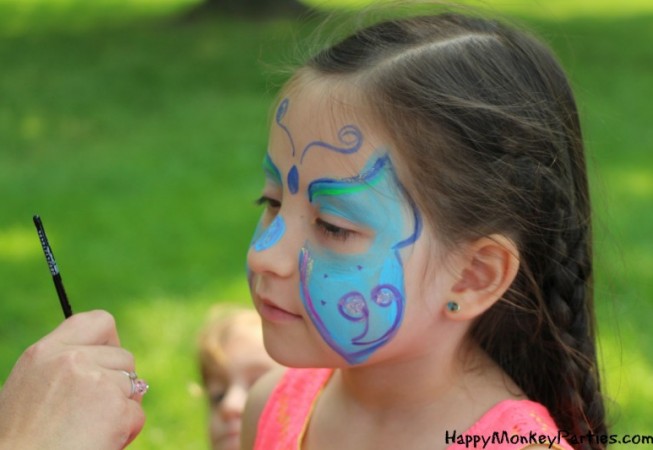 Face painting butterfly