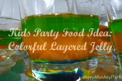 Kids Party Food Idea: Colorful Layered Jelly
